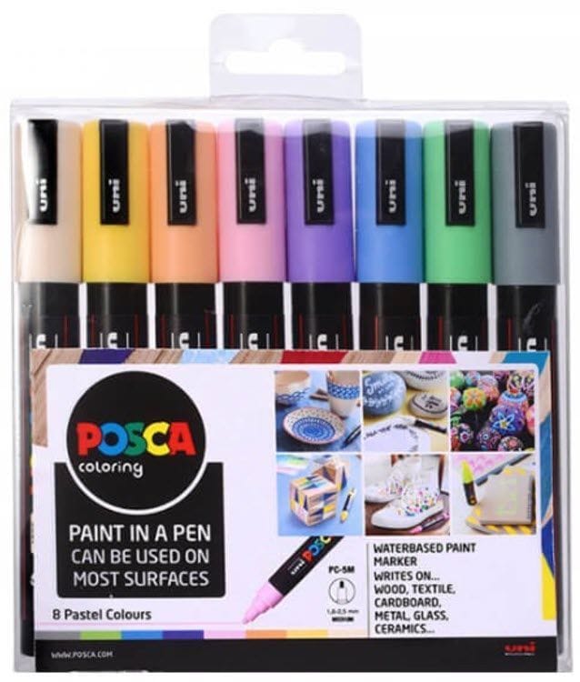 A4 Posca 5M pastel
