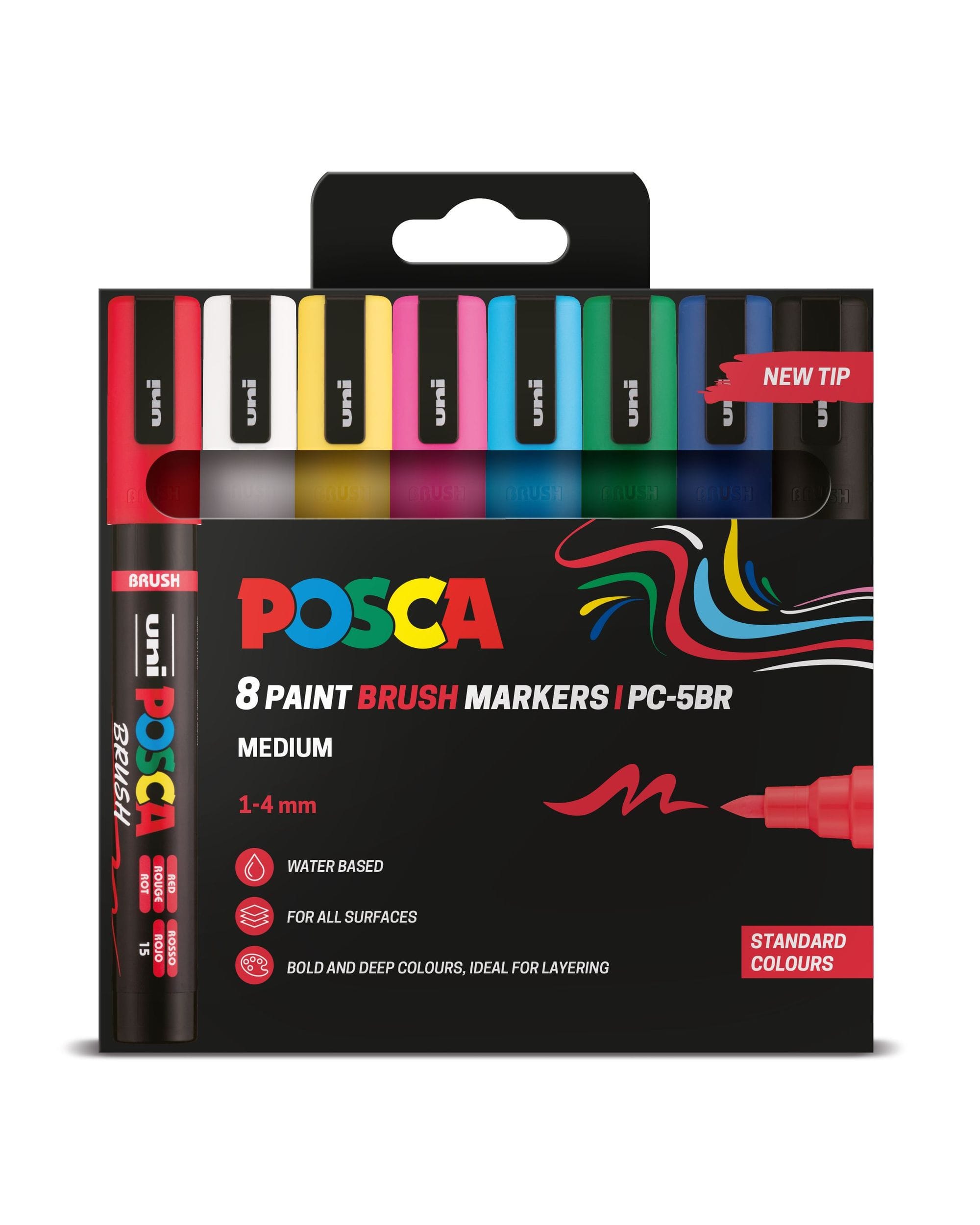 A4 Posca BRUSH PC 5BR