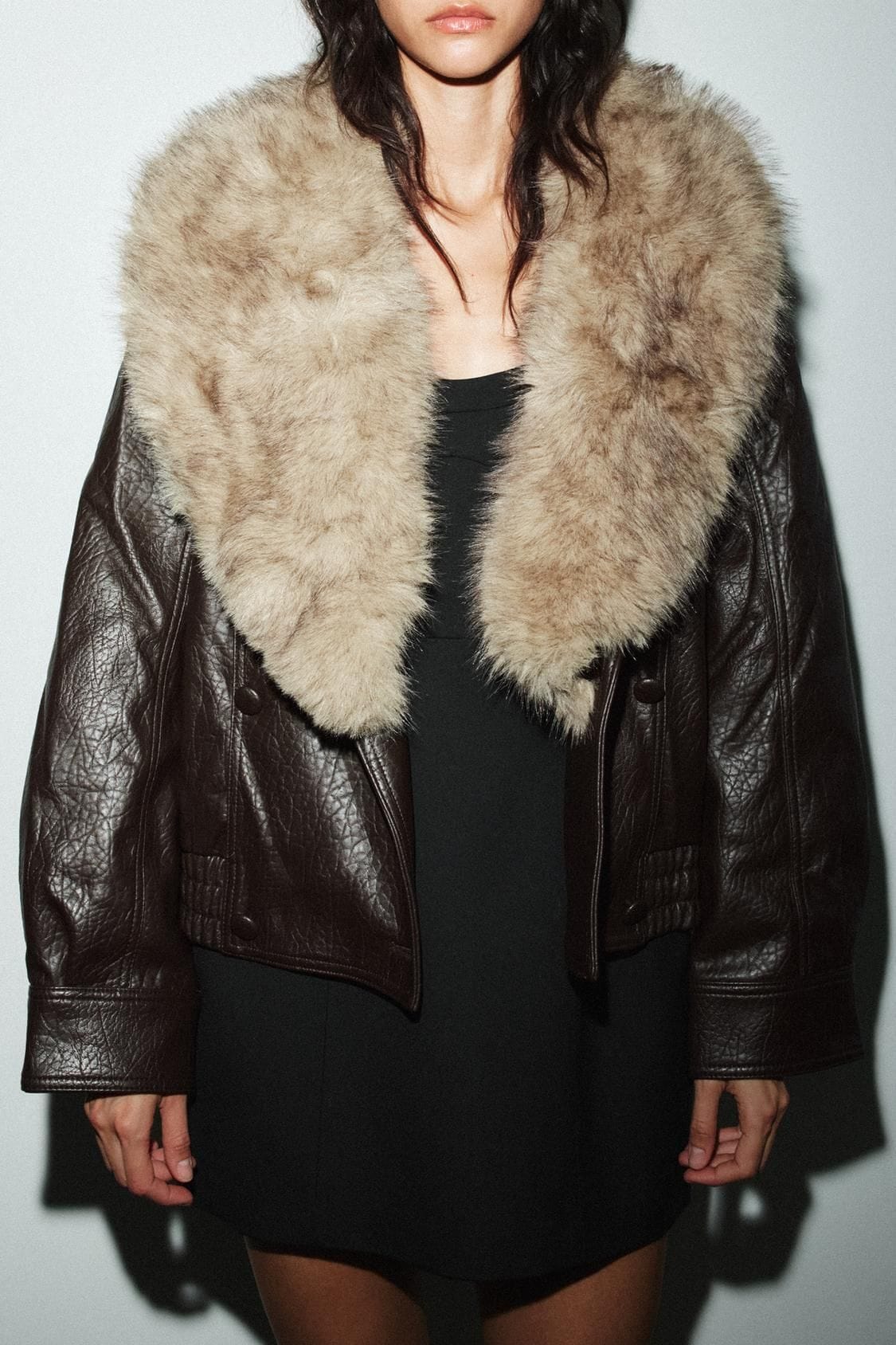 Dömu faux leather jacket