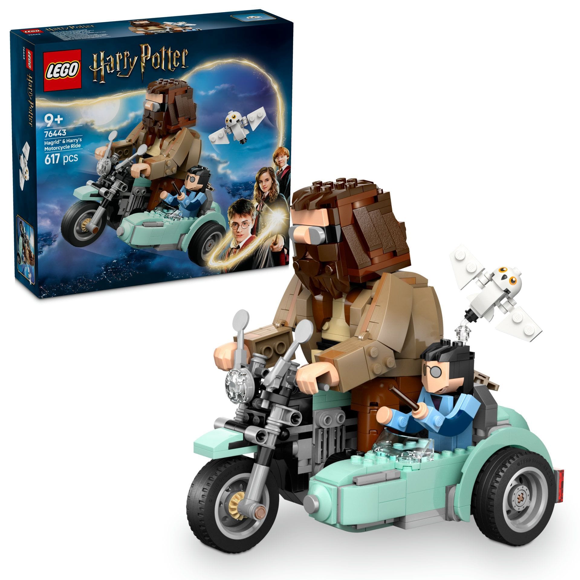 Kubbabúðin Hagrid og Harry í mótorhjólaferð
