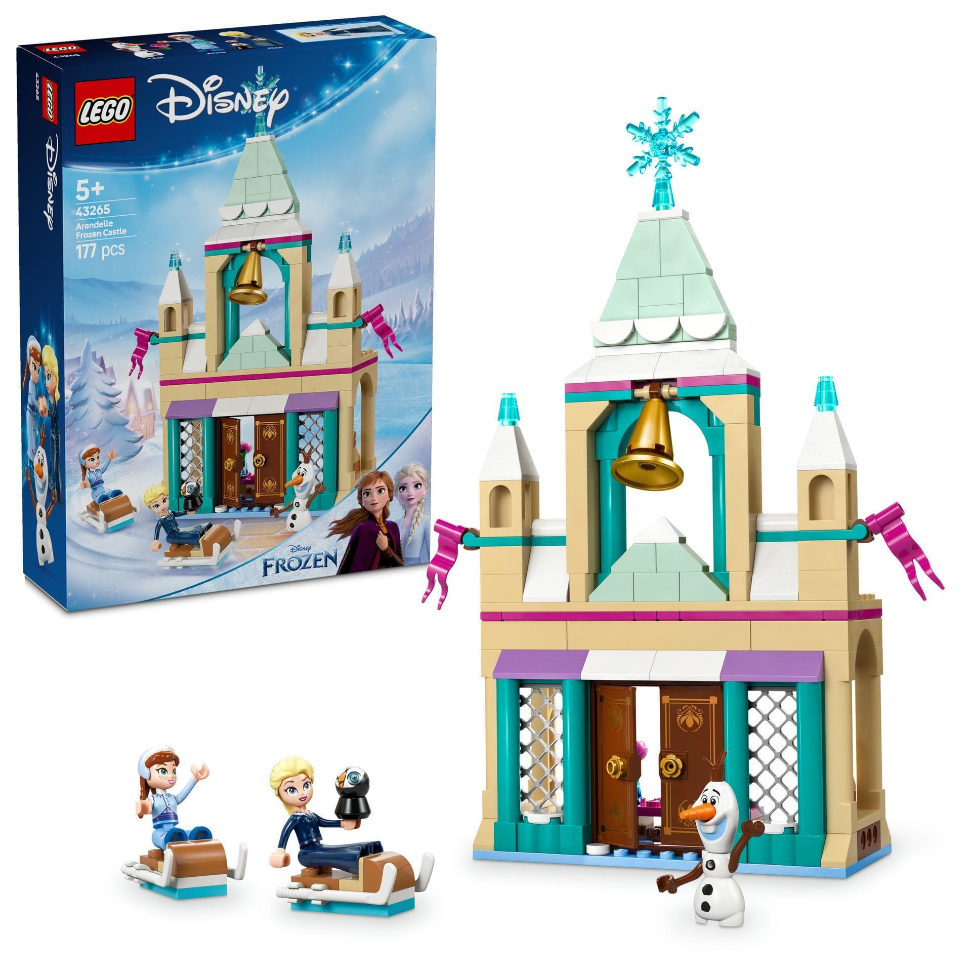 Kubbabúðin Arendelle og kastalinn