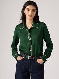 Levi's græn skyrta